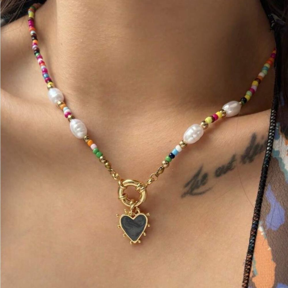BlackāHeart necklaceā#1944